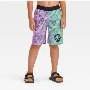 Jurassic World Snakeskin Printed Swim Shorts- Size Small